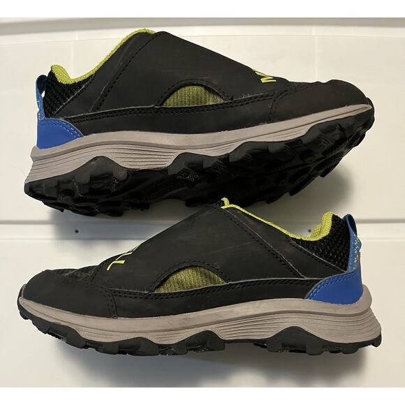 Merrell Moab Speed Low ZipTrek MK267174 Kids 1 M Hiking Shoes Black Blue Sneaker - Picture 9 of 10